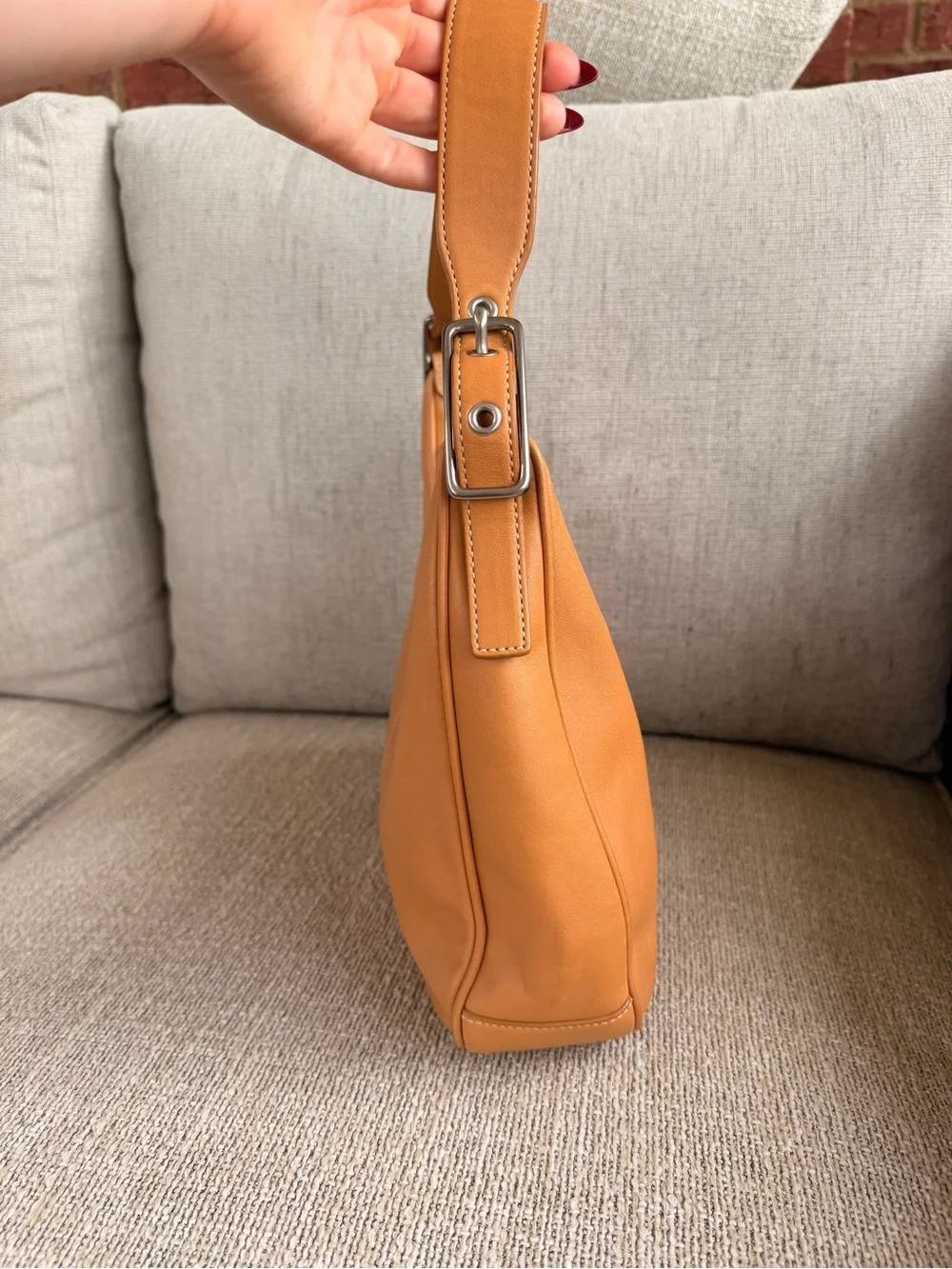 Coach Camel Vintage Legacy Zoe Hobo
